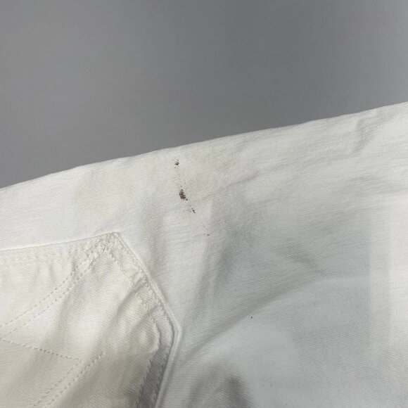 MOTHER Women’s The Hustler Roller High-Rise Jeans – White – Size 28 - Picture 5 of 10